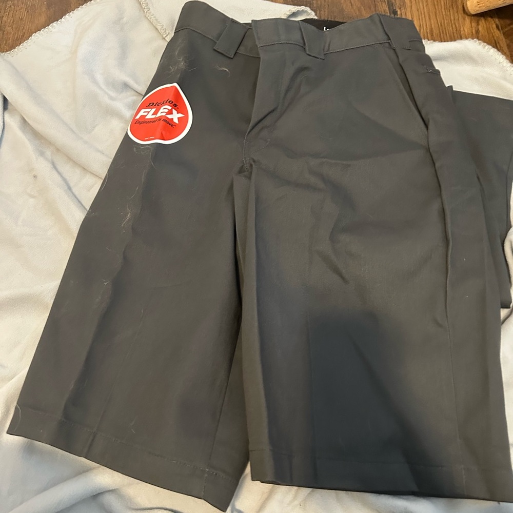 Dickies Gray Flat Front Shorts Versatile Everyday Wear